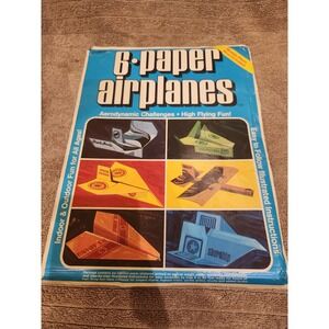 6 paper airplanes : Carlisle unopened  NOS Model Airplane Kit
